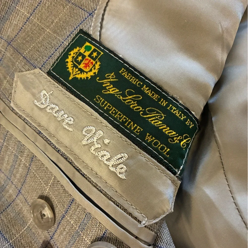 Purveyors of Fine Menswear Custom Men’s Blazer Loro Piana Superfine Wool Plaid